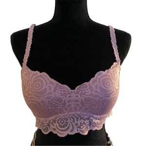 Victoria's Secret | PINK®️ | Lace Bralette | Soft Purple | L